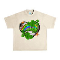 Sandshell lucky heart St. Patricks Day Urban Heavy Tee - FaDigitalArtStudio