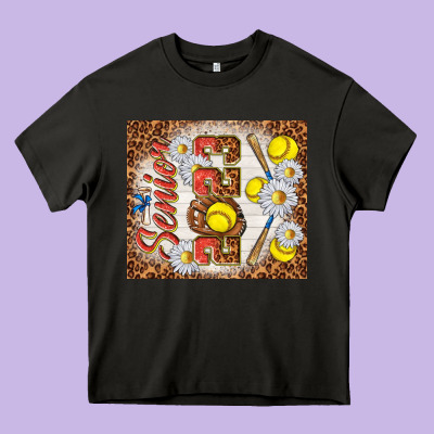 Senior 2023 Softball Heavy Core Tee Designed By Tumblerdesignbyshophia