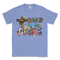 Colony Blue Saved by his grace Easter Day Classic Tee - HowdyJamesFarm