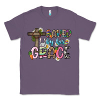 Lavender Saved by his grace Easter Day Classic Tee - HowdyJamesFarm