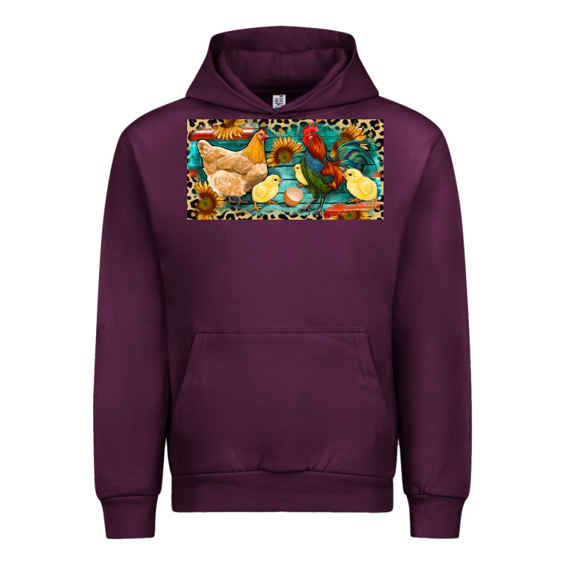Chicken Rooster And Chicks With Leopard Urban Hoodie by RanaPortraitStore | Teevron