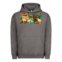 Pigment Tornado Chicken rooster and chicks with leopard Urban Hoodie - RanaPortraitStore