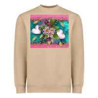 Mushroom v.d flowers and hearts Heavyweight Sweatshirt - AdoDesignShop