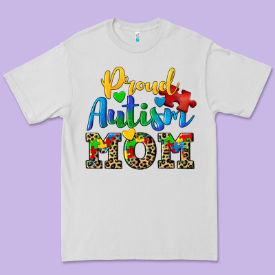 Proud Autism Mom Premium Tee Designed By Cowgirlartshop