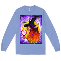 Colony Blue witch with crystal ball air freshener Long Sleeve Tee - BundleAndBundleShop