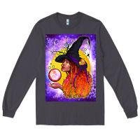 Smoke witch with crystal ball air freshener Long Sleeve Tee - BundleAndBundleShop