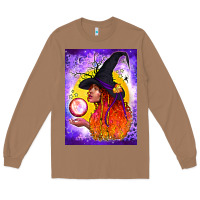 Toasted Coconut witch with crystal ball air freshener Long Sleeve Tee - BundleAndBundleShop