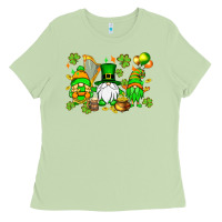 Matcha St. Patrick's Day gnomes Ladies Tee - OliviaCreatesArt