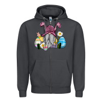 Easter Gnome With Eggs Zipper Hoodie | Teevron