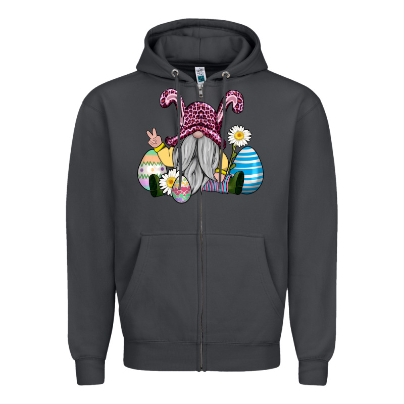 Easter Gnome With Eggs Zipper Hoodie by AdoDesignShop | Teevron