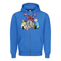 True Royal easter gnome with eggs Zipper Hoodie - AdoDesignShop