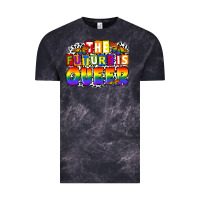 Cloud Black the future is queer Vintage Tee - FaDigitalArtStudio