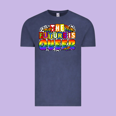 The Future Is Queer Vintage Tee Designed By Fadigitalartstudio