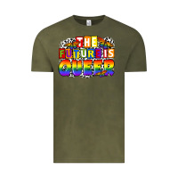 Vintage Olive the future is queer Vintage Tee - FaDigitalArtStudio