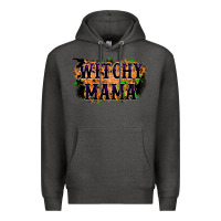 Charcoal Heather witchy mama Premium Hoodie - RacoonDesign