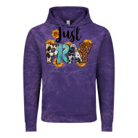 Cloud Purple Just Pray Vintage Hoodie - FaDigitalArtStudio