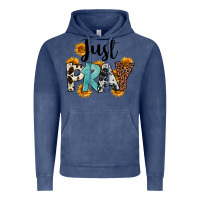 Vintage Denim Just Pray Vintage Hoodie - FaDigitalArtStudio