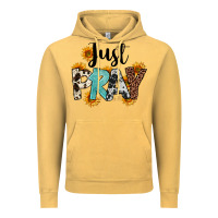 Vintage Mustard Just Pray Vintage Hoodie - FaDigitalArtStudio