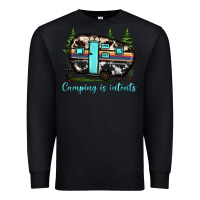 Black camping is intents Premium Sweatshirt - JahusDesignShop