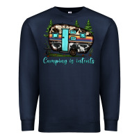 Navy camping is intents Premium Sweatshirt - JahusDesignShop