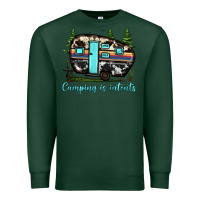 Sports Green camping is intents Premium Sweatshirt - JahusDesignShop