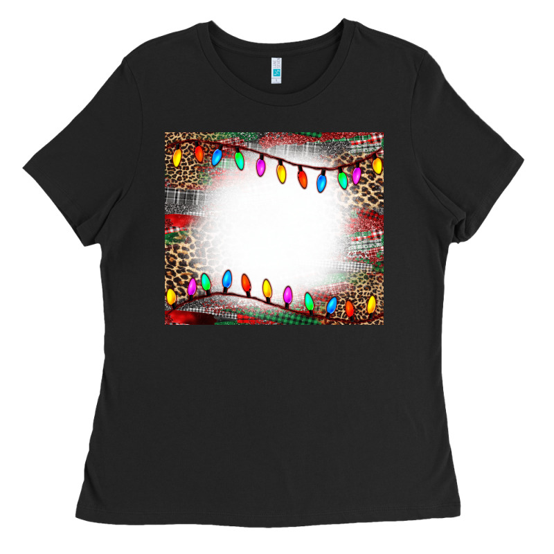 Christmas Bleach Effect Tumler Ladies Tee by CowCowDesign | Teevron