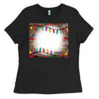Black christmas bleach effect tumler Ladies Tee - CowCowDesign