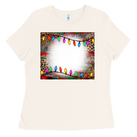 Bone christmas bleach effect tumler Ladies Tee - CowCowDesign