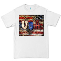 White usa Premium Tee - CowGirlArtShop