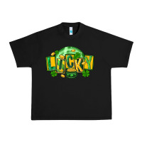 Black St. Patrick's Day lucky Urban Heavy Tee - FaDigitalArtStudio