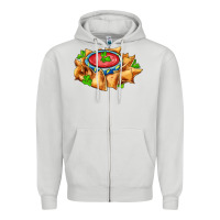 Dove Grey nacho Zipper Hoodie - AdoDesignShop