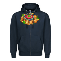 Navy nacho Zipper Hoodie - AdoDesignShop