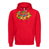 Red nacho Zipper Hoodie - AdoDesignShop