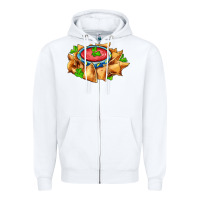 White nacho Zipper Hoodie - AdoDesignShop