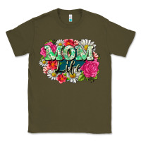 Army Green Mom life Classic Tee - CowGirlArtShop