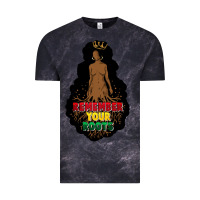 Cloud Black Remember your roots Vintage Tee - FaDigitalArtStudio