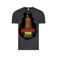 Vintage Black Remember your roots Vintage Tee - FaDigitalArtStudio