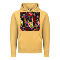 Vintage Mustard halloween bad witch seamless pattern Vintage Hoodie - BundleAndBundleShop