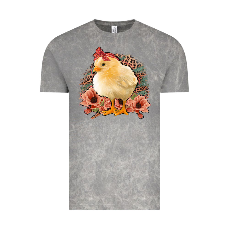 Chick With Flowers Feopard Vintage Tee by Jasminsmagicworld | Teevron
