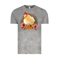 Cloud Rock Chick With Flowers Feopard Vintage Tee - Jasminsmagicworld