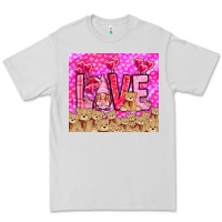 Dove Grey Love gnome with bear tumbler Valentine's Day Premium Tee - HowdyJamesFarm