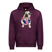 Mauve Wine English Dog Urban Hoodie - RanaPortraitStore