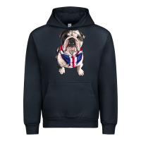 Navy English Dog Urban Hoodie - RanaPortraitStore