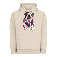 Pigment French Oak English Dog Urban Hoodie - RanaPortraitStore