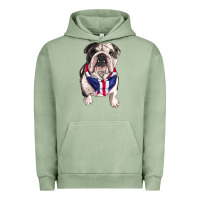 Pigment Oil Green English Dog Urban Hoodie - RanaPortraitStore