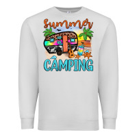 Dove Grey summer camping Premium Sweatshirt - JahusDesignShop