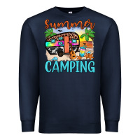 Navy summer camping Premium Sweatshirt - JahusDesignShop