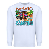 White summer camping Premium Sweatshirt - JahusDesignShop