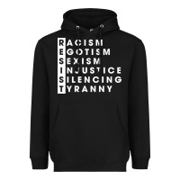 Black resist   political resistance Heavyweight Hoodie - baoMotion