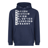 Navy resist   political resistance Heavyweight Hoodie - baoMotion